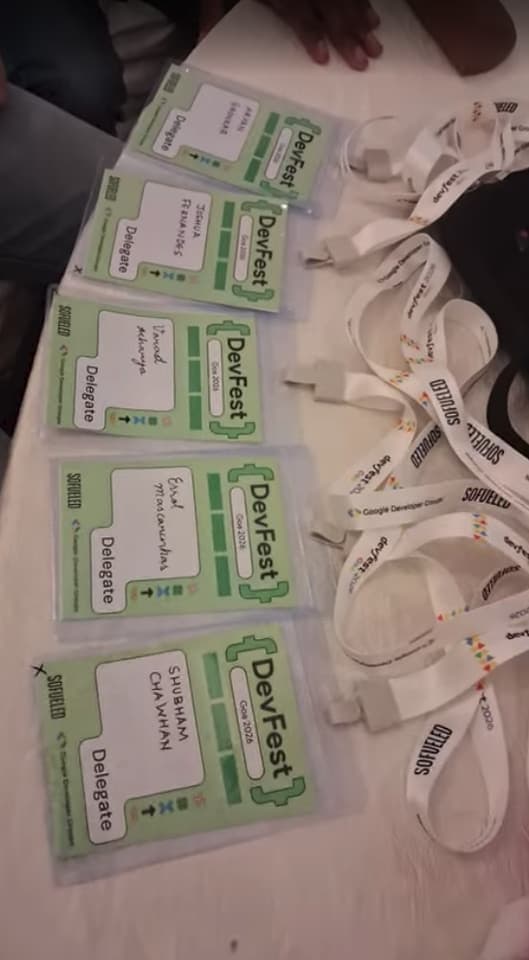 GDG DevFest Goa — Lanyards & ID Cards