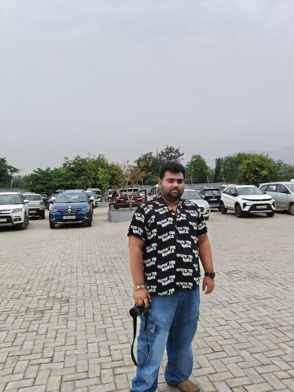 Shubham Chawhan standing outdoors in Rajgir, Bihar.